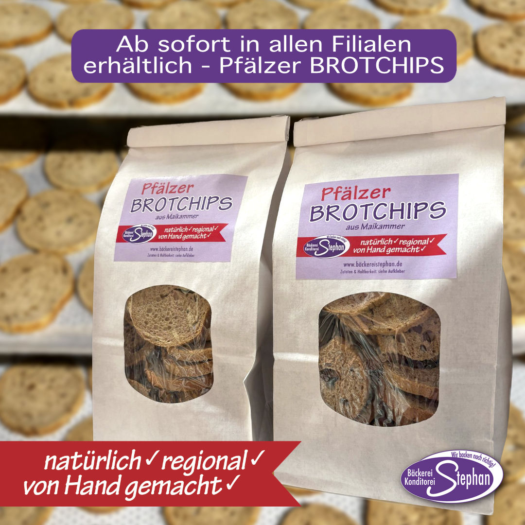 Natürlich, regional und von Hand gemacht - Pfälzer BROTCHIPS aus Maikammer